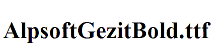 AlpsoftGezitBold