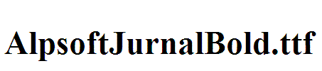 AlpsoftJurnalBold