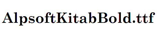 AlpsoftKitabBold