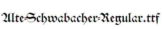 Alte-Schwabacher-Regular