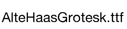 AlteHaasGrotesk