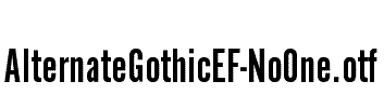AlternateGothicEF-NoOne