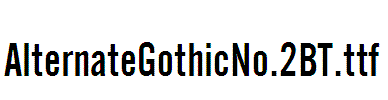 AlternateGothicNo.2BT