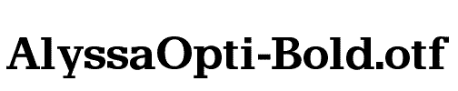 AlyssaOpti-Bold
