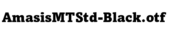 AmasisMTStd-Black