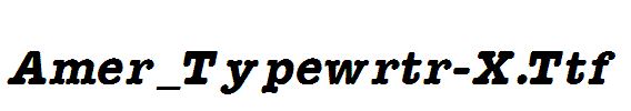 Amer_Typewrtr-X
