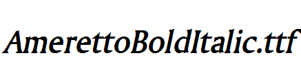 AmerettoBoldItalic