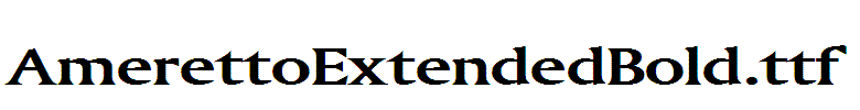 AmerettoExtendedBold