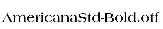 AmericanaStd-Bold