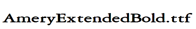 AmeryExtendedBold