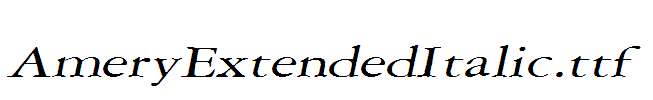 AmeryExtendedItalic