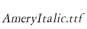 AmeryItalic