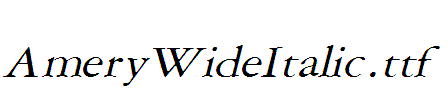 AmeryWideItalic