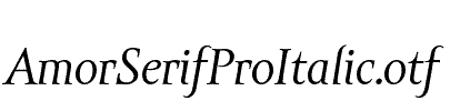 AmorSerifProItalic