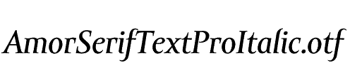 AmorSerifTextProItalic