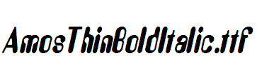 AmosThinBoldItalic