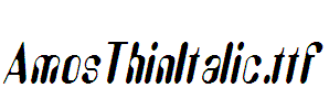 AmosThinItalic