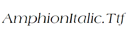 AmphionItalic