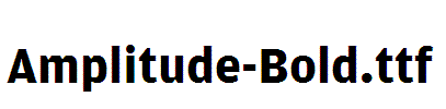 Amplitude-Bold