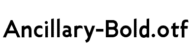 Ancillary-Bold