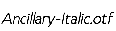 Ancillary-Italic