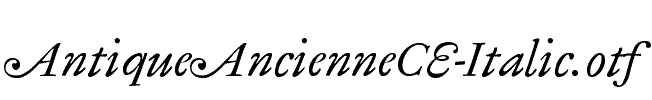 AntiqueAncienneCE-Italic