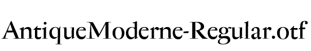AntiqueModerne-Regular