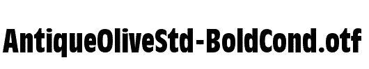 AntiqueOliveStd-BoldCond
