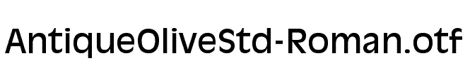 AntiqueOliveStd-Roman