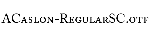 ACaslon-RegularSC