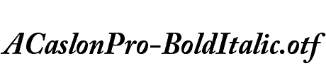 ACaslonPro-BoldItalic