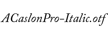 ACaslonPro-Italic