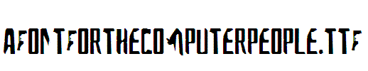 AFontForTheComputerPeople