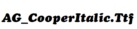 AG_CooperItalic