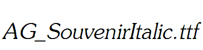 AG_SouvenirItalic