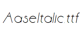 AaseItalic