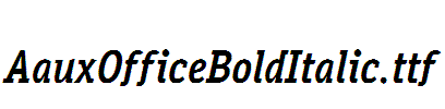 AauxOfficeBoldItalic