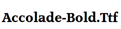 Accolade-Bold