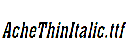 AcheThinItalic