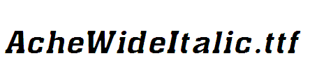 AcheWideItalic