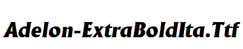 Adelon-ExtraBoldIta