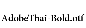 AdobeThai-Bold