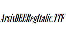 ArsisDEERegItalic