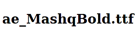 ae_MashqBold