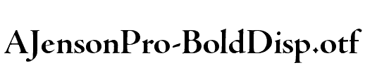 AJensonPro-BoldDisp