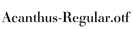 Acanthus-Regular
