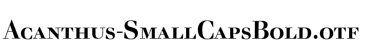 Acanthus-SmallCapsBold