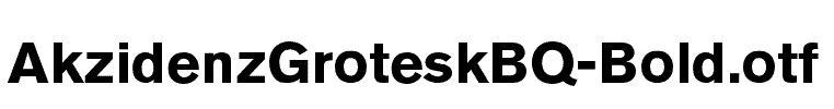 AkzidenzGroteskBQ-Bold