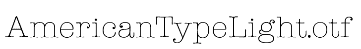 AmericanTypeLight