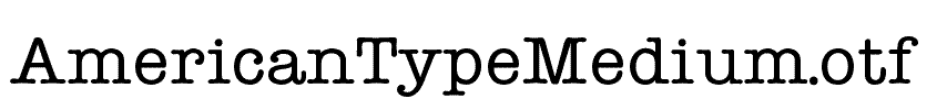 AmericanTypeMedium